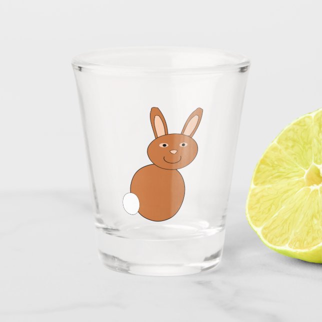 Verre A Shot Joyeux Lapin de Pâques (Devant)