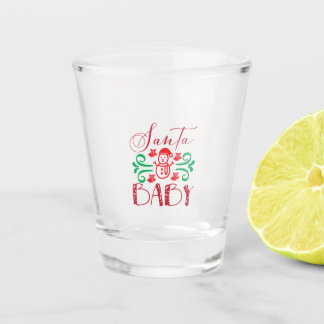 Verre A Shot Joyeux Noël Père Noël Baby