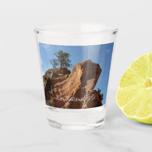 Verre A Shot Jusqu'à Angels Landing dans le parc national de Zi