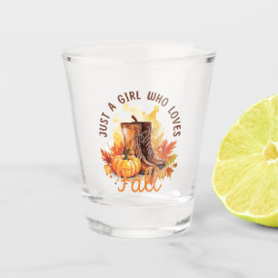 Verre A Shot Just A Girl Who Love Fall - Cosy Autumn Vibes