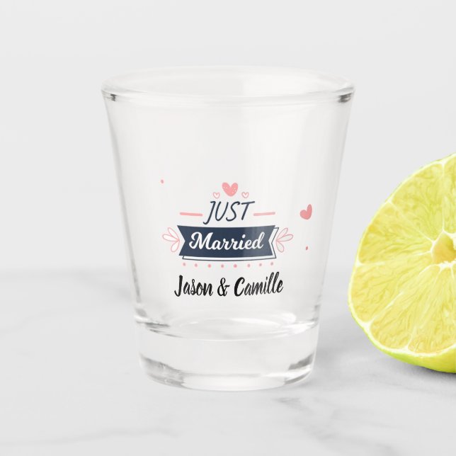 Verre A Shot Juste marié (Devant)