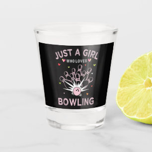 Verre A Shot Juste Une Fille Qui Aime Le Bowling