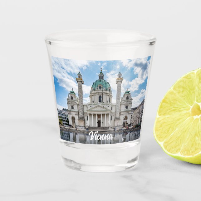 Verre A Shot Karlskirche à Vienne, Autriche (Devant)