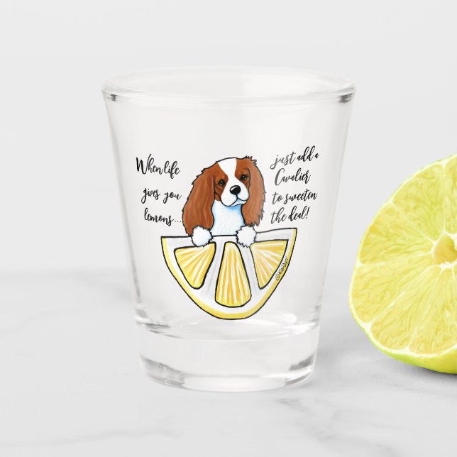Verre A Shot KiniArt Cavalier Life Lemons Shot Glass (Devant)