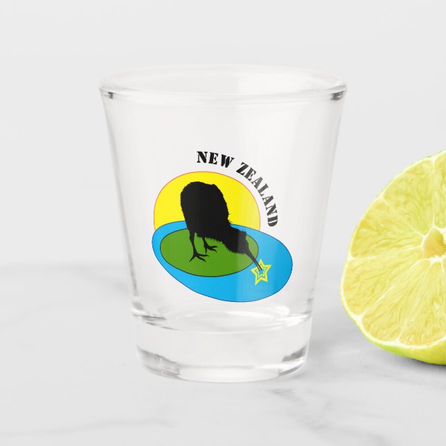 Verre A Shot Kiwi Bird & New Zealand party / boissons (Devant)