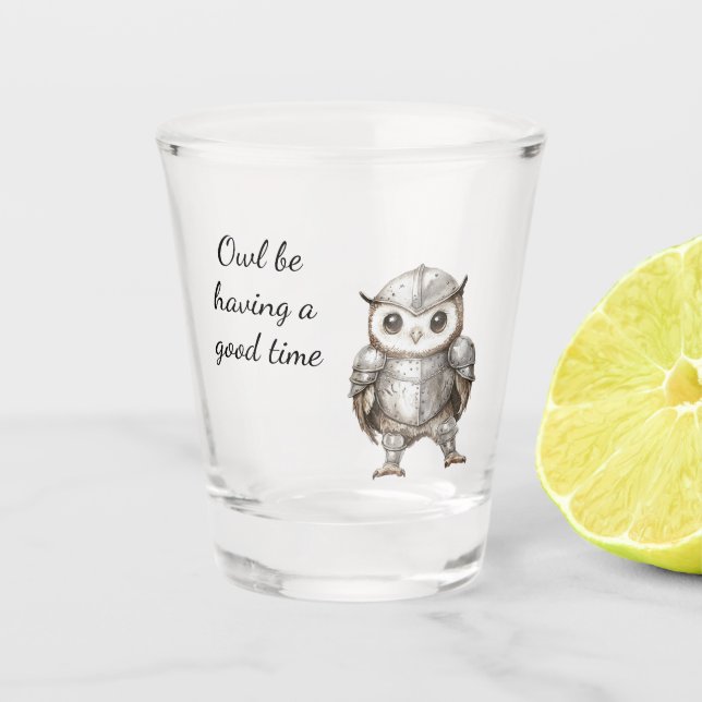 Verre A Shot Knight Owl in Shining Armor (Devant)