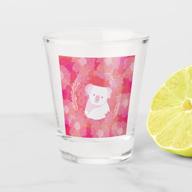 Verre A Shot Koala Flower of life (Devant)