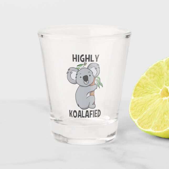 Verre A Shot Koala hautement Koalafied (Devant)