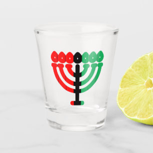 Verre A Shot Kwanzaa Joyeux KBG Porte-Bougies Kinara