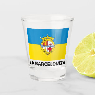 Verre A Shot La Barceloneta (drapeau, quartier à Barcelone