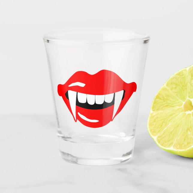 Verre A Shot La bouche de Vampire (Devant)