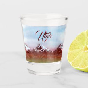Verre A Shot La chaîne de montagnes de l'Utah