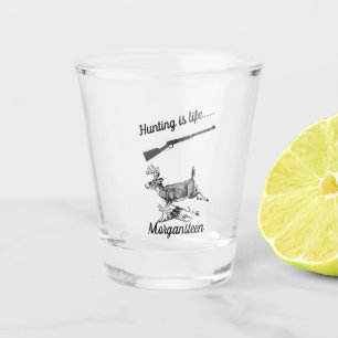 Verre A Shot La chasse personnalisée, c'est le canard et le fu