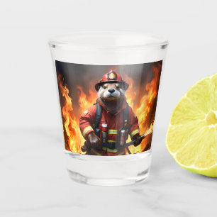 Verre A Shot **"La fourrure et les flammes : le feu de dos de l