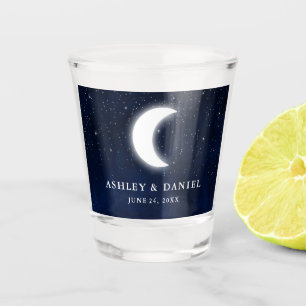Verre A Shot La lune céleste tient le premier rôle le mariage