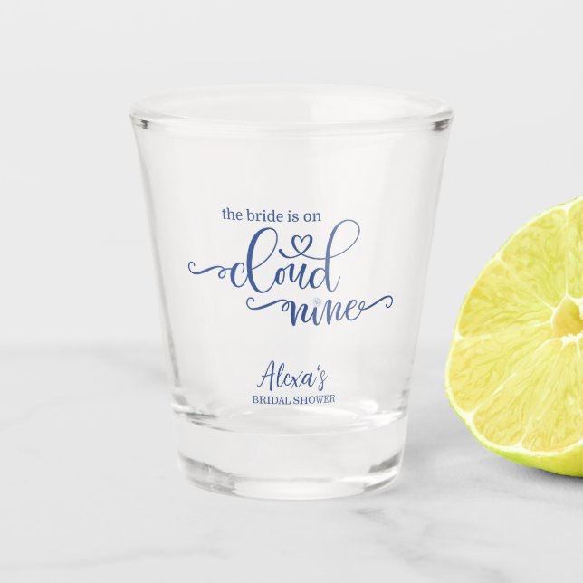 Verre A Shot La mariée est sur Cloud 9 (Devant)