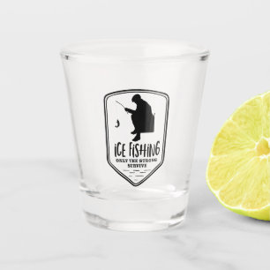 Verre A Shot La Pêche Sur Glace Seule La Forte Survit Sports D'