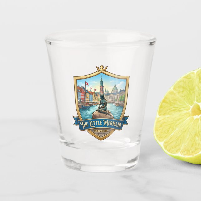 Verre A Shot La Petite Sirène Copenhague Danemark (Devant)
