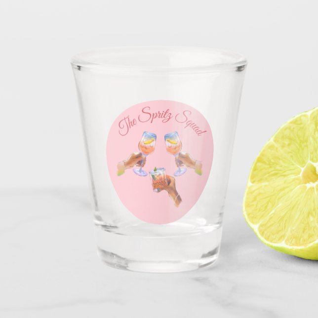 Verre A Shot La Squadra Spritz | L'escouade de la fête de Bache (Devant)
