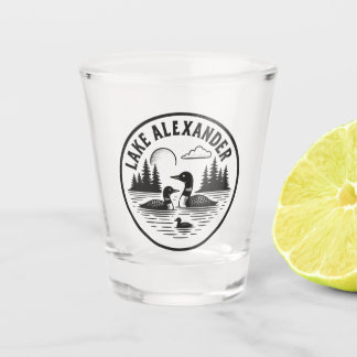 Verre A Shot Lac Alexander Loon Cabine Nature Scène