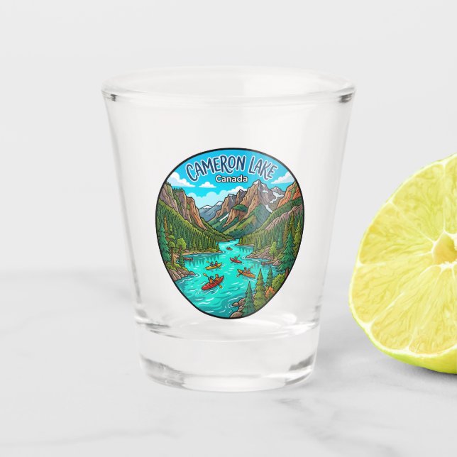 Verre A Shot Lac Cameron Canada (Devant)