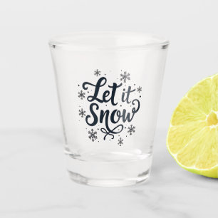 Verre A Shot Laisser neiger Saison d'hiver Flamme de neige Noël