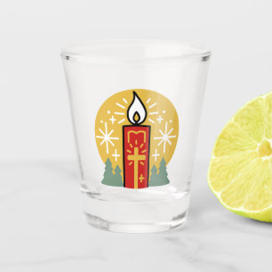 Verre A Shot Laissez Faith être votre plus brillant Star Candle