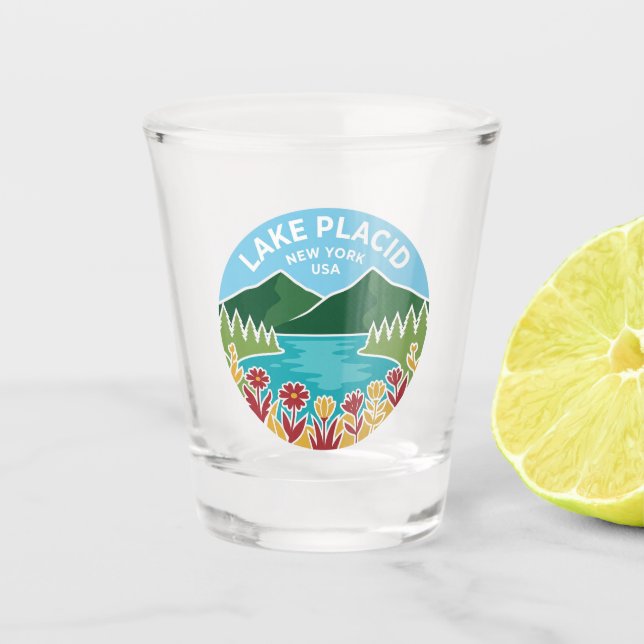 Verre A Shot Lake Placid États-Unis (Devant)