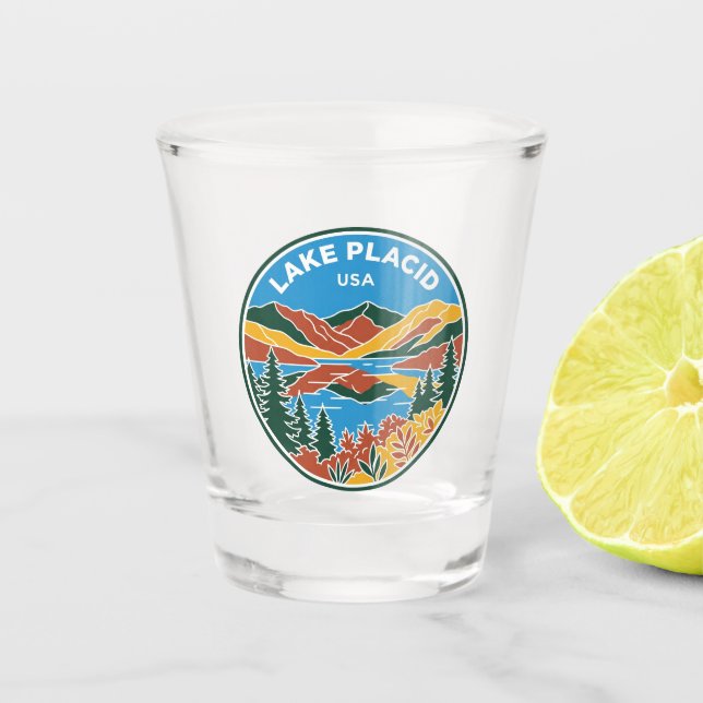 Verre A Shot Lake Placid New York (Devant)