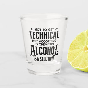 Verre A Shot L'alcool amusant est une solution