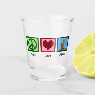 Verre A Shot L'amour de la paix