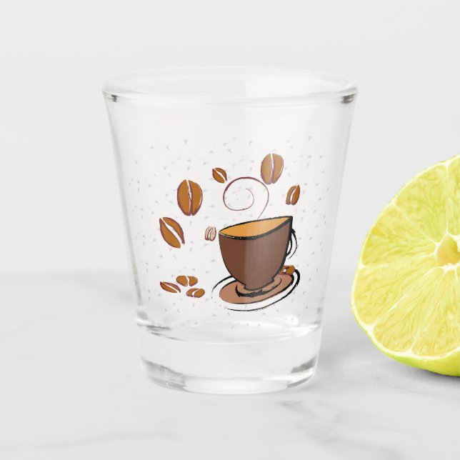 Verre A Shot L'amour du café (Devant)