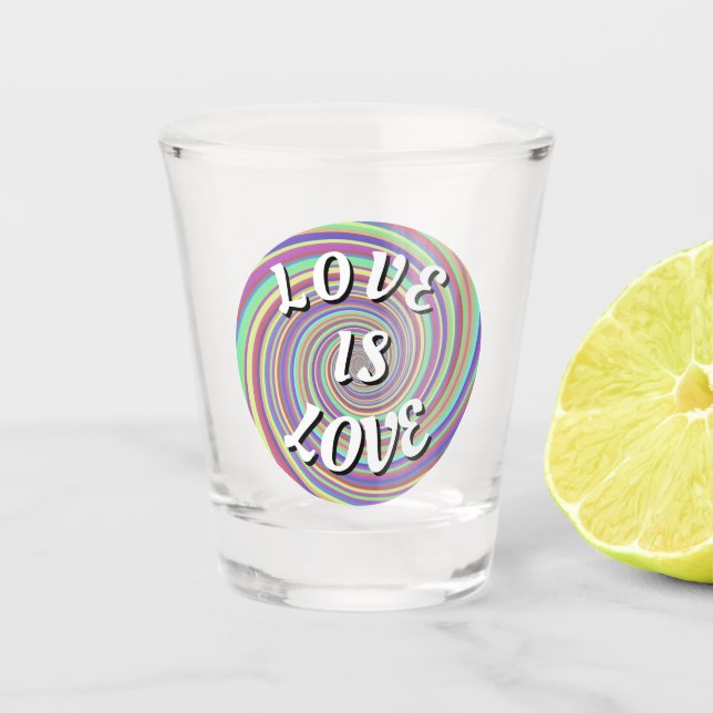 Verre A Shot L'amour est l'amour de la fierté (Devant)