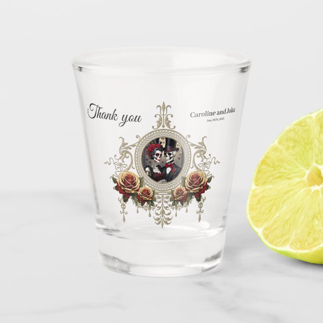 Verre A Shot L'amour éternel dans l'obscurité. (Devant)