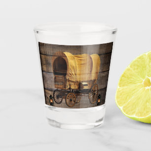 Verre A Shot Lampes à huile de charbon Wagon couvertes Western