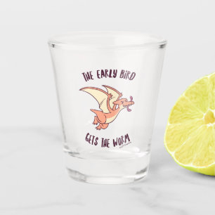 Verre A Shot L'Ancien Oiseau Obtient Le Ver