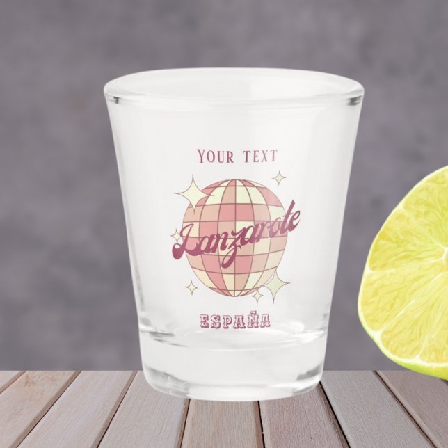 Verre A Shot Lanzarote Espagne España Rétro Vintage  (Créateur téléchargé)