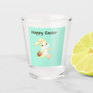 Verre A Shot lapin de Pâques avec panier
