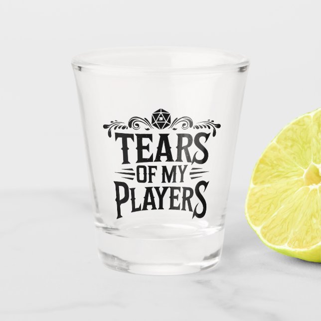 Verre A Shot Larmes de mes joueurs (Devant)