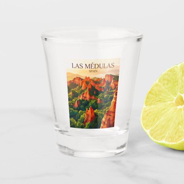 Verre A Shot Las Médulas Espagne (Devant)
