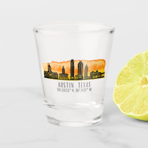 Verre A Shot Latitude Austin Skyline