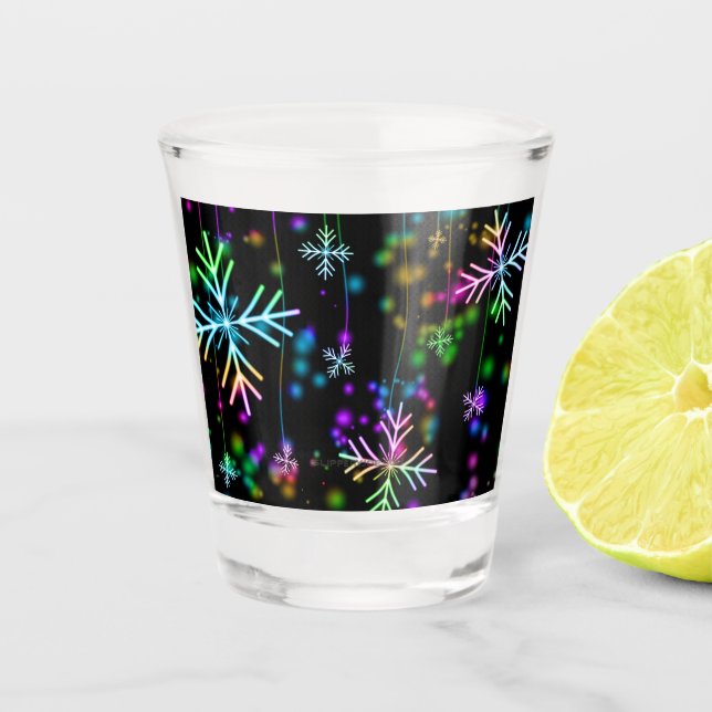 Verre A Shot L'atmosphère festive et animée de Noël de Slippery (Devant)