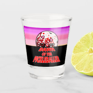 Verre A Shot L'aube du Pickleballer Halloween Horreur Zombie