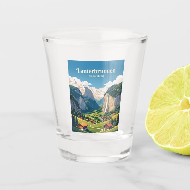 Verre A Shot Lauterbrunnen Suisse (Devant)
