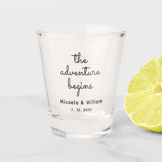 Verre A Shot L'aventure personnalisée commence (Devant)
