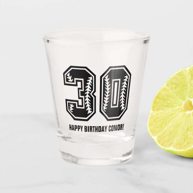 Verre A Shot Le 30e anniversaire des hommes modernes (Devant)
