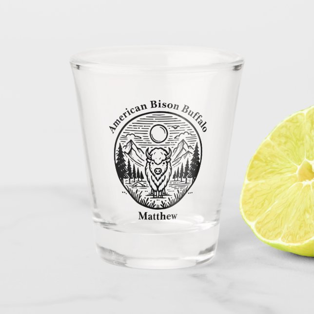 Verre A Shot Le buffle d'or se tient majoritairement dans la sc (Devant)