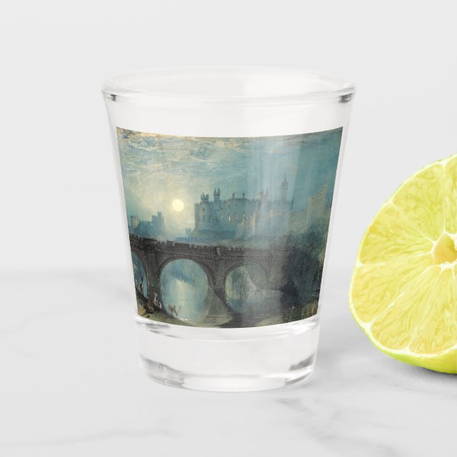 Verre A Shot Le château William Turner Alnwick (Devant)