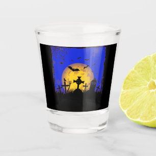 Verre A Shot Le cimetière d'Halloween