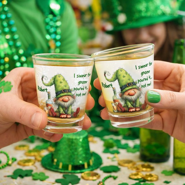 Verre A Shot Le gnome l'a versé, pas moi (Créateur téléchargé)